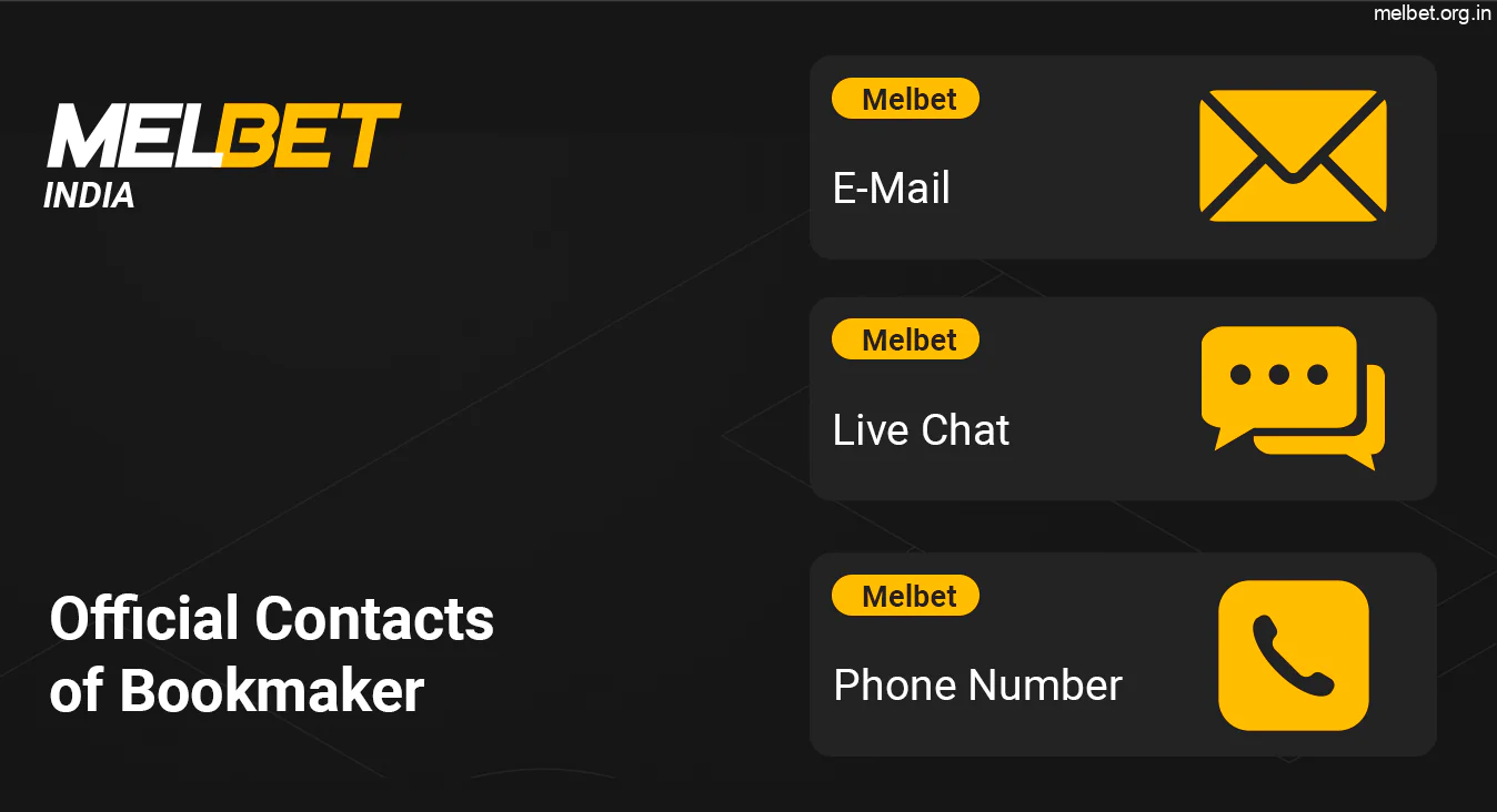 Official Contacts of Melbet Bookmaker