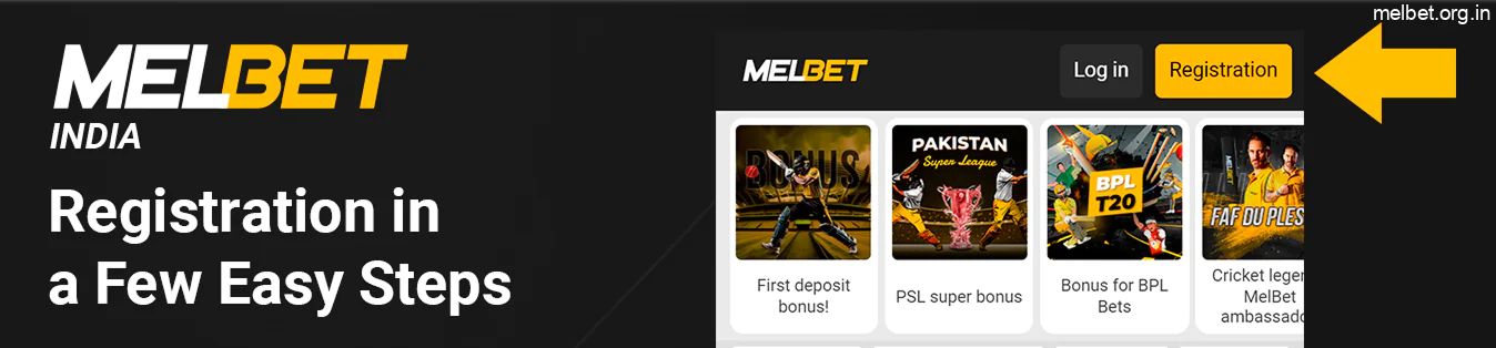You can register at Melbet using three different easy ways